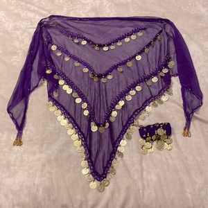 Purple Belly Dance Skirt